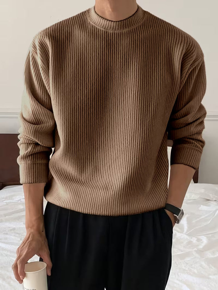 Nolan | Ribbed Crew Neck Jumper