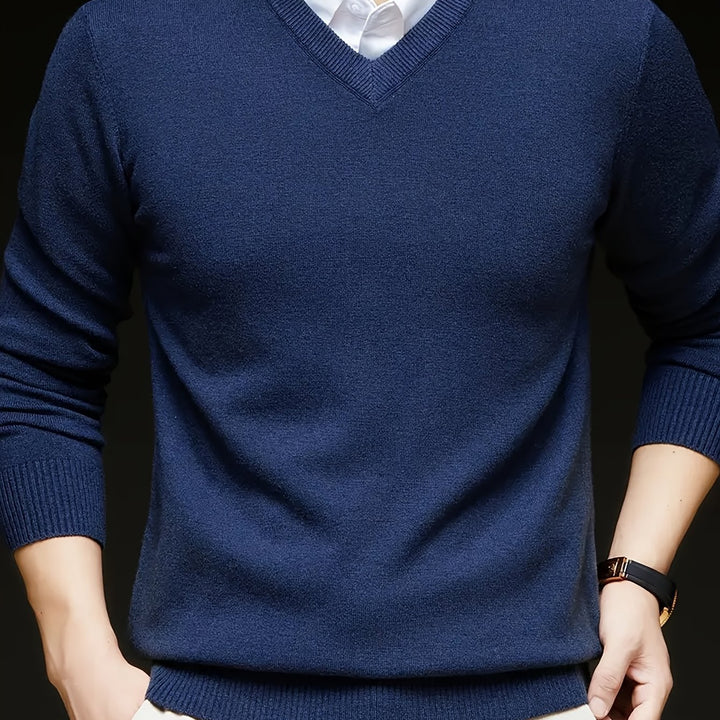 Lincoln | Refined V-Neck Jumper