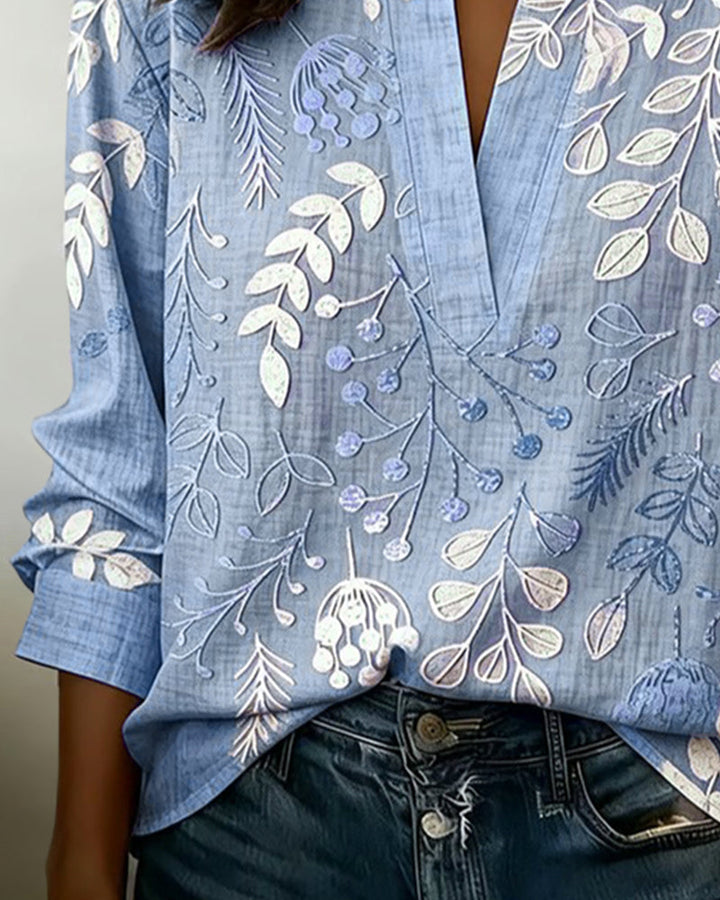 Gemma | Botanical Print Blouse