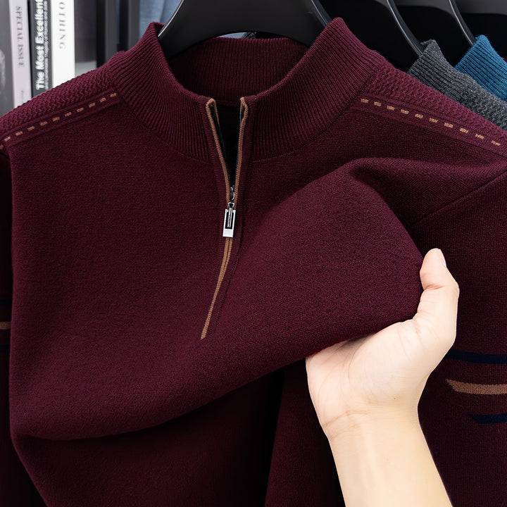 Conrad | Zip-Neck Knit Jumper