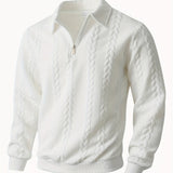 Harvey | Textured Half-Zip Pullover