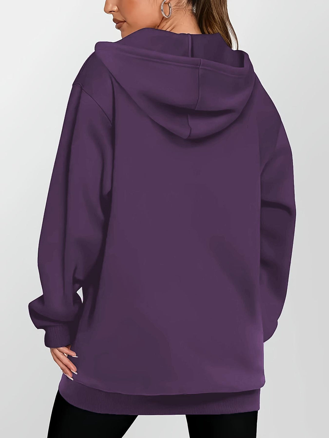 Bronwen | Longline Hooded Zip Jacket