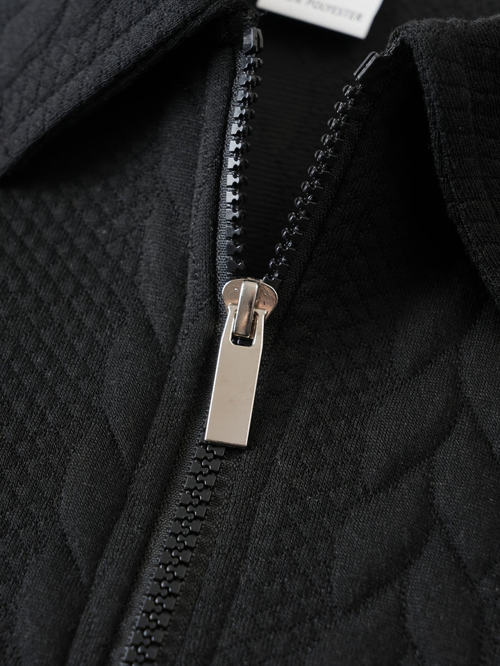 Harvey | Textured Half-Zip Pullover