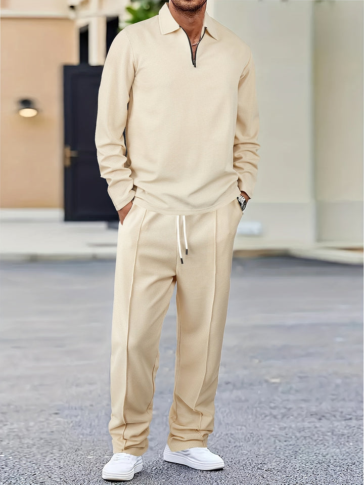 Alden | Relaxed Waffle-Texture Two-Piece Set