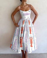 Callie | Coastal Charm Midi Dress