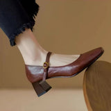 Emily | Buckled Block-Heel Mary Janes
