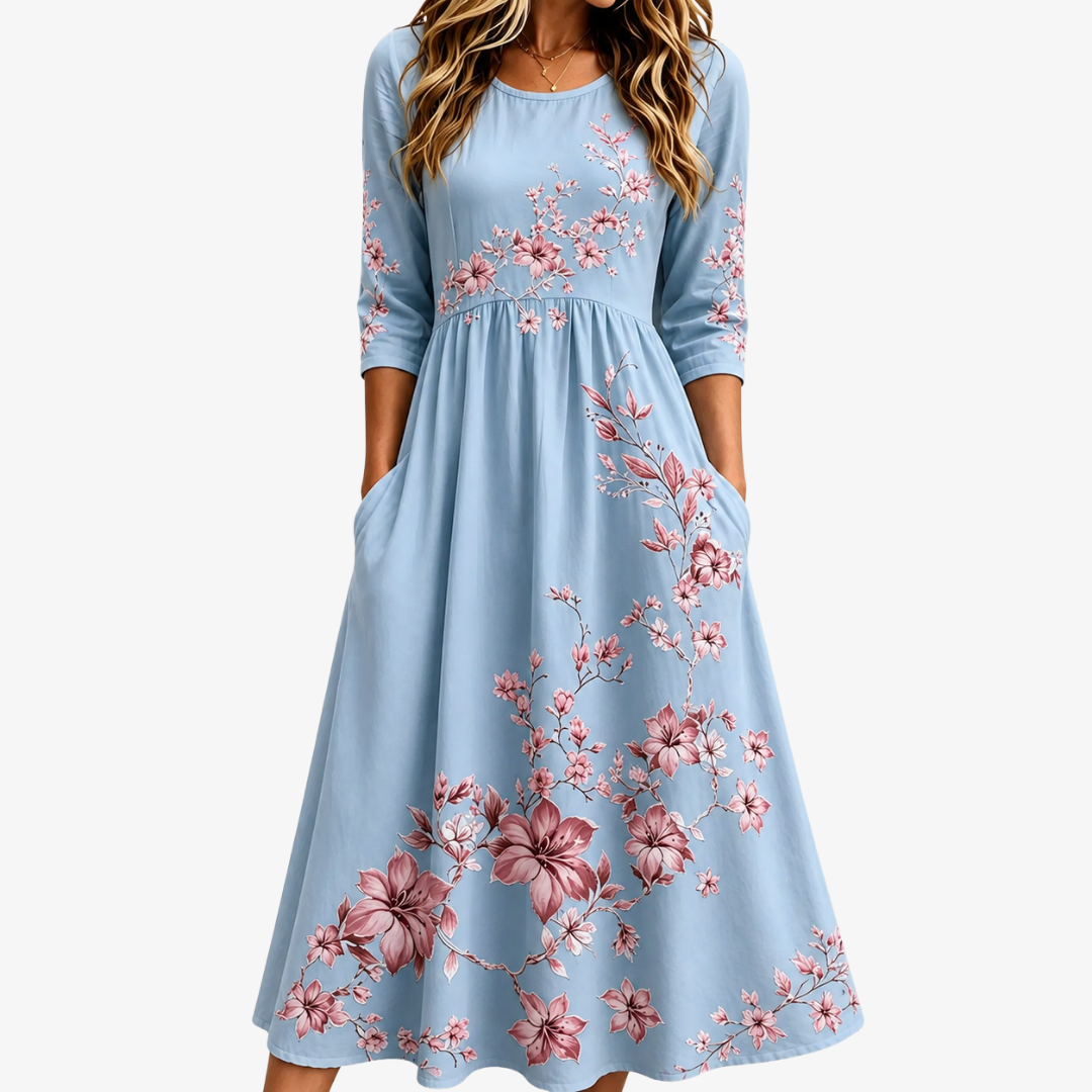 Amelie | Floral Weekend Midi Dress
