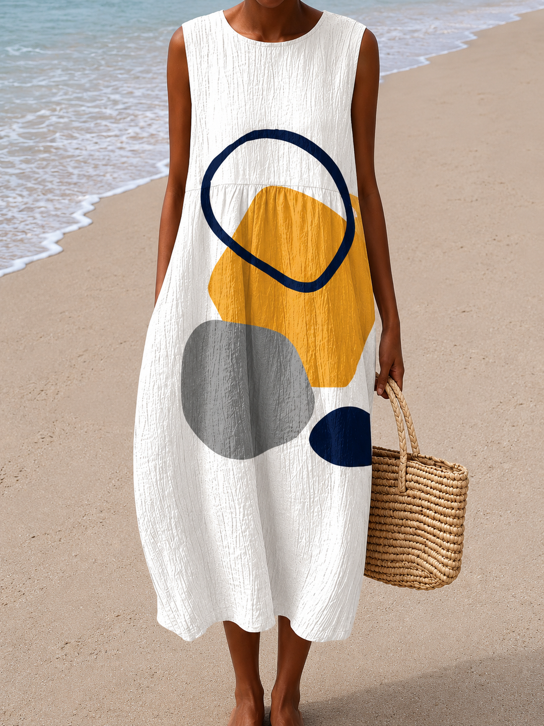 Sloane | Sleeveless Relaxed-Fit Midi Dress