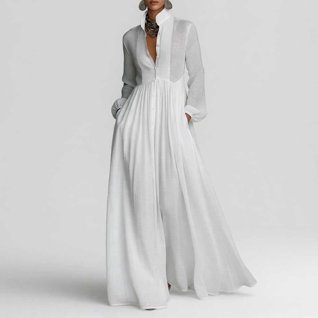 Cosette | Flowing Minimalist Maxi Dress
