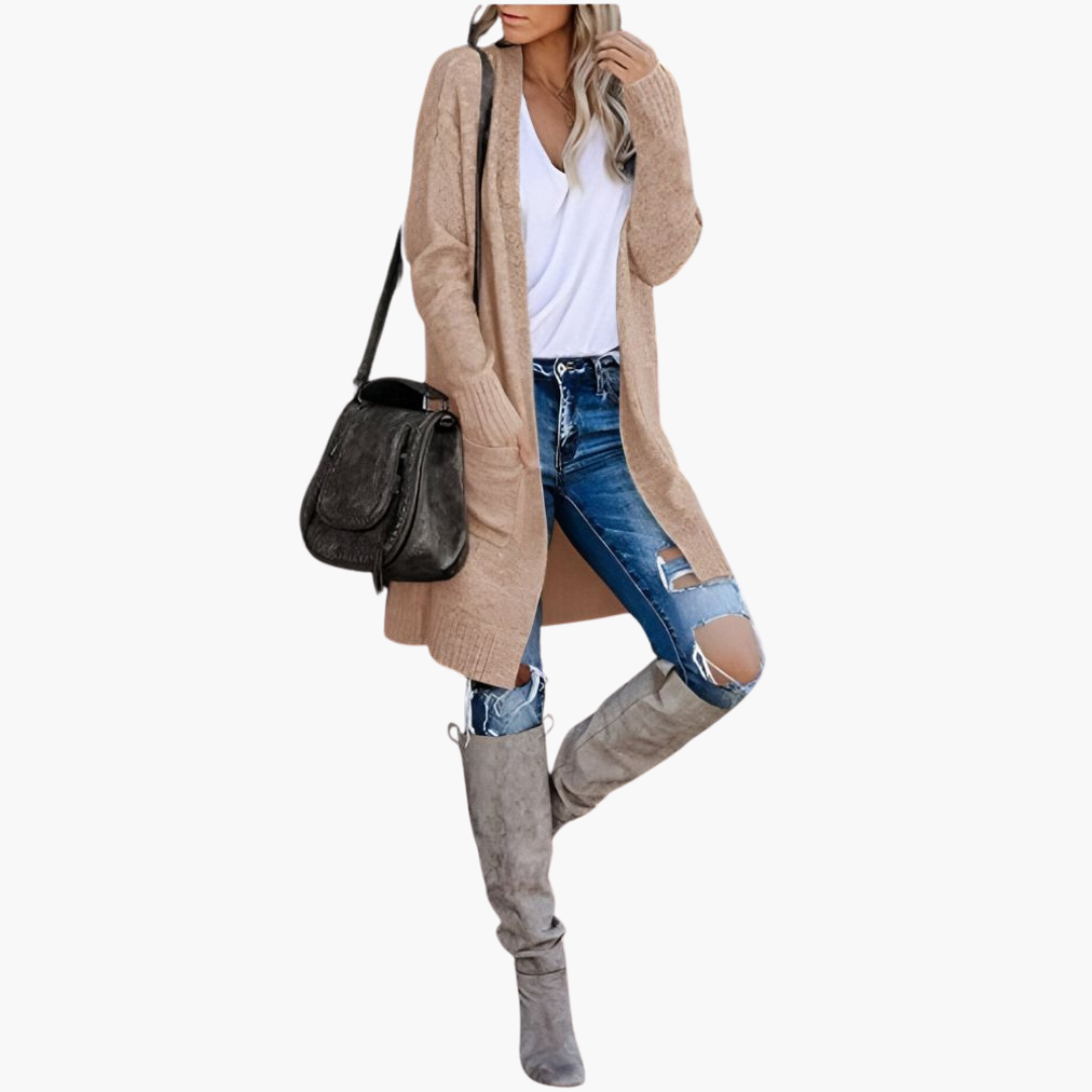 Selina | Longline Pocketed Cardigan