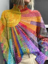 Opal | Radiant Sunburst Turtleneck Jumper