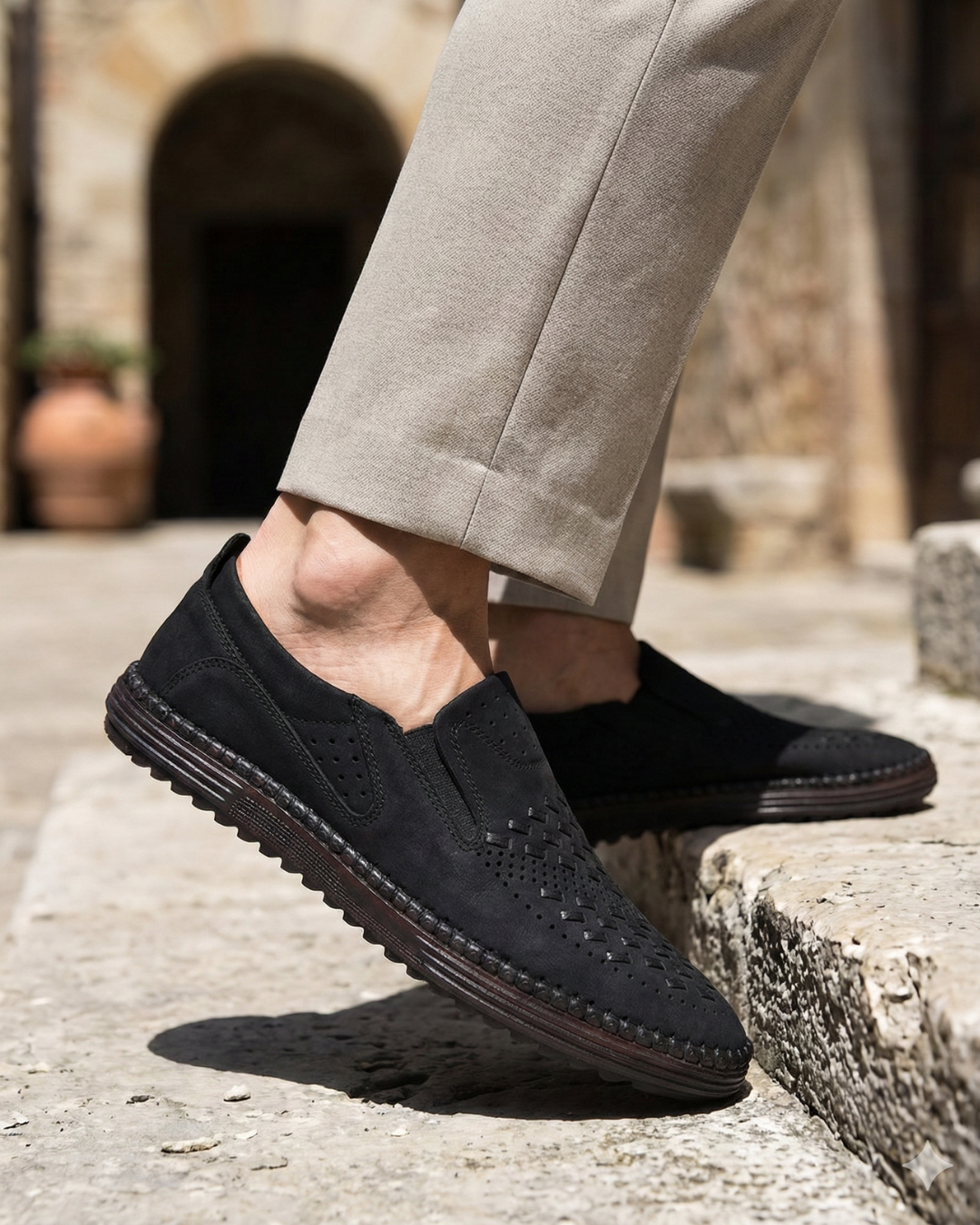 Oliver | Woven Slip-On Loafers