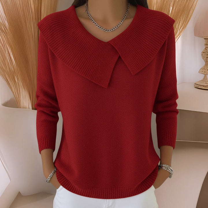 Rosetta | Soft Collar Knit Jumper