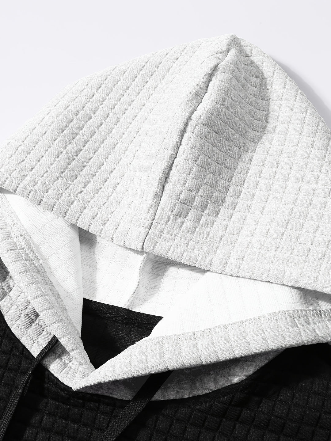 Jasper | Textured Colour-Block Hoodie