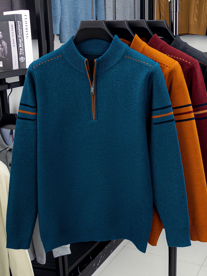 Conrad | Zip-Neck Knit Jumper