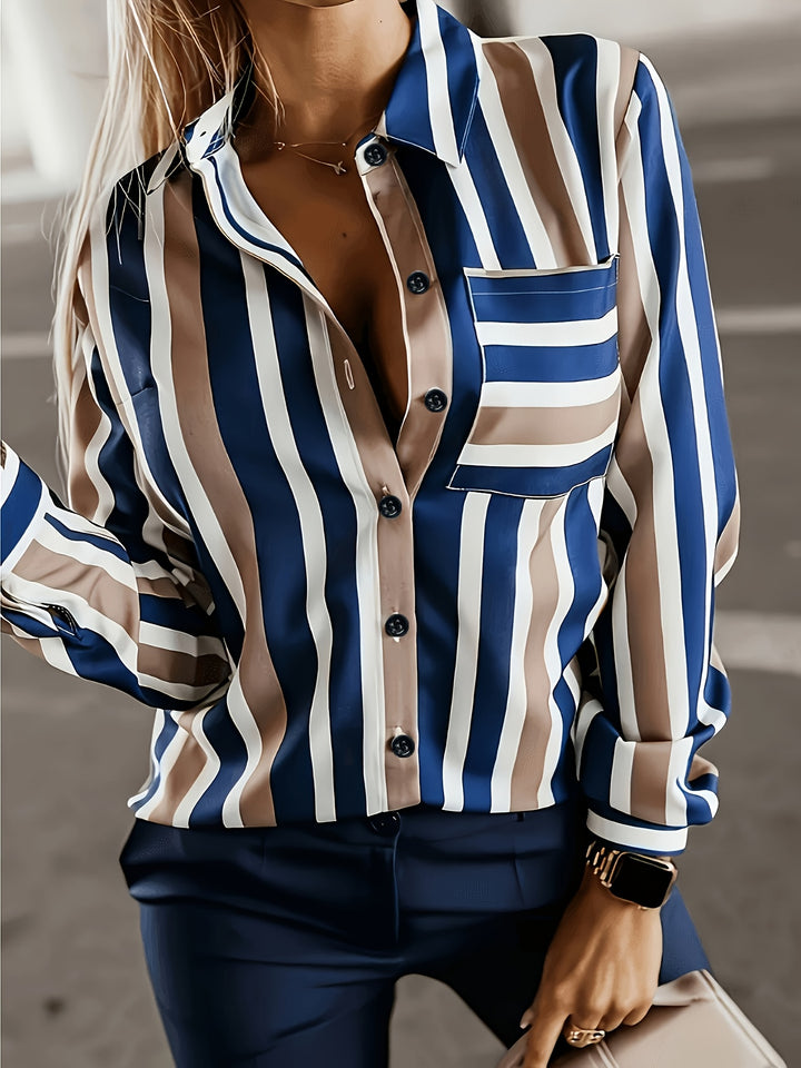Romilly | Refined Striped Button-Up Shirt