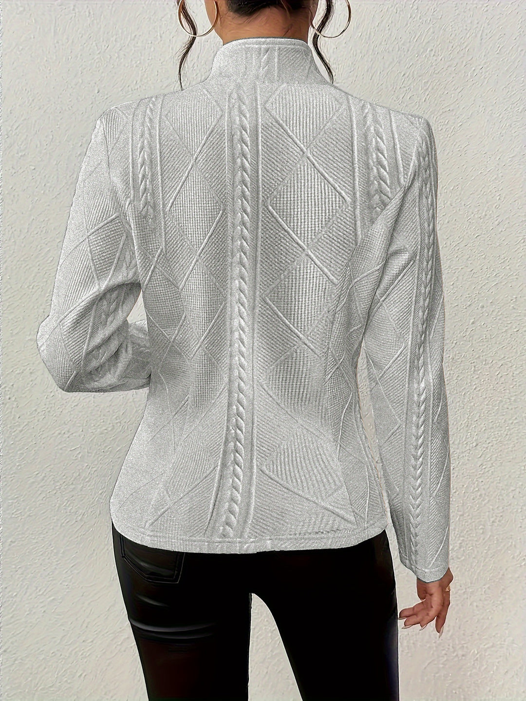 Loretta | Textured Button-Up Jacket