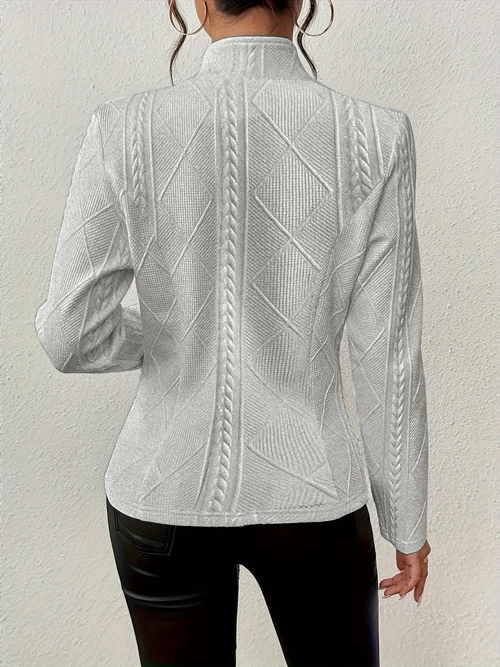 Loretta | Textured Button-Up Jacket