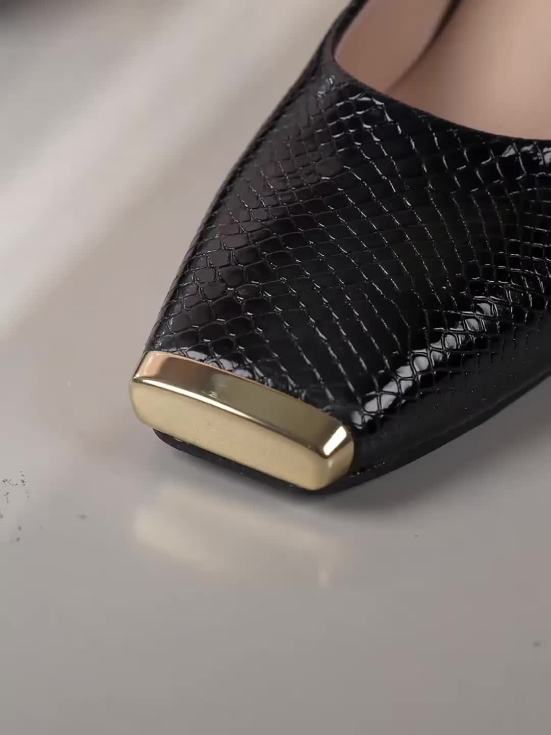 Isabelle | Elegant Square-Toe Block-Heel Pumps