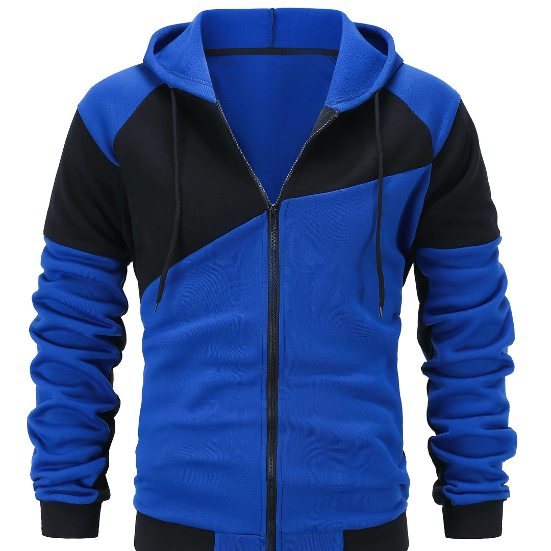 Carter | Colour Block Hooded Zip Jacket