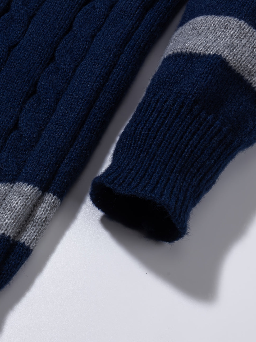 Bellamy | Colour-Block Cable-Knit Jumper