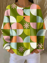 Roxanne | Abstract Colourblock Sweater