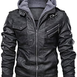 Callum | Hooded Rugged Biker Jacket