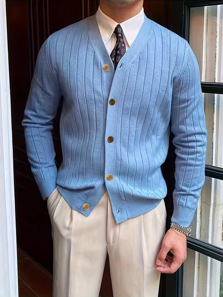 Chester | Ribbed Button-Up Cardigan