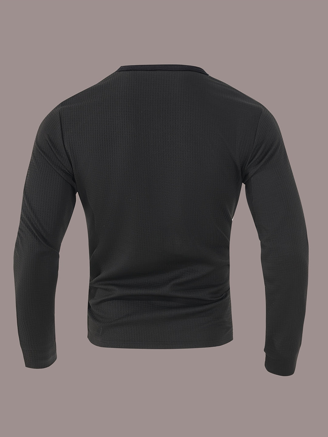 Bryce | Textured Contrast Henley Shirt