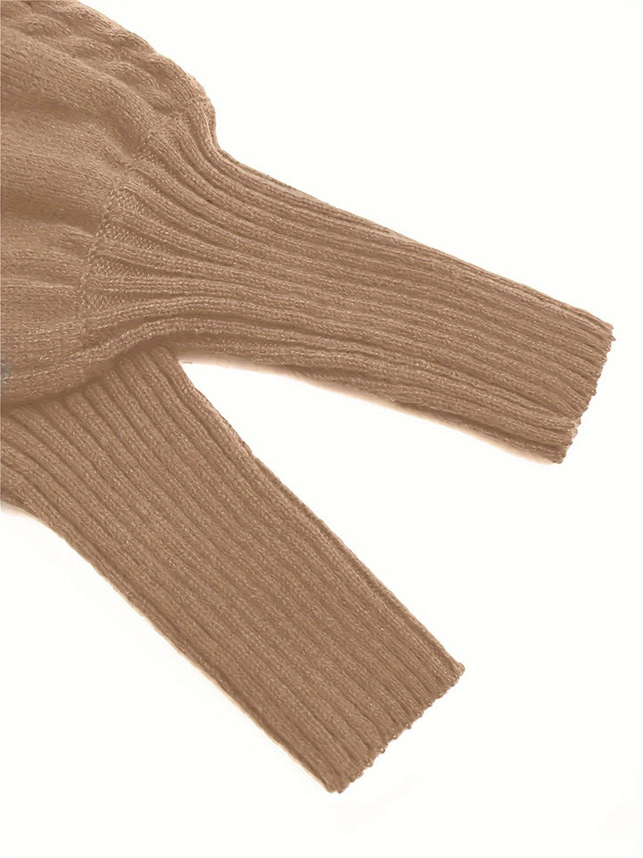 Evangeline | Textured Cable-Knit Sweater