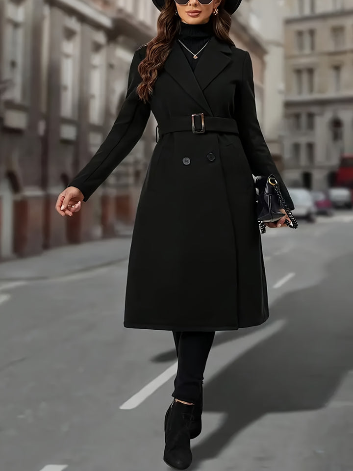 Madeline | Double-Breasted Long Coat