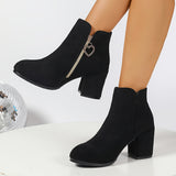 Estelle | Elegant Chunky-Heel Ankle Boots