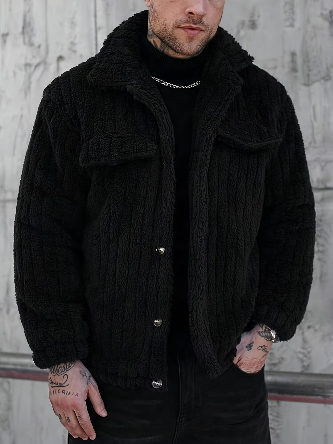 Rhett | Textured Button-Front Jacket