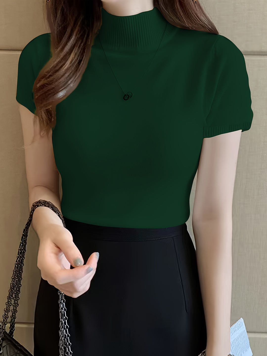 Louise | Refined Half-Neck Top