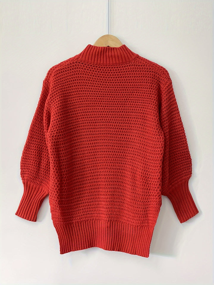 Seraphina | Textured High-Neck Sweater
