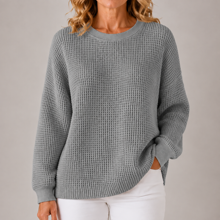Sasha | Relaxed Waffle-Textured Sweater
