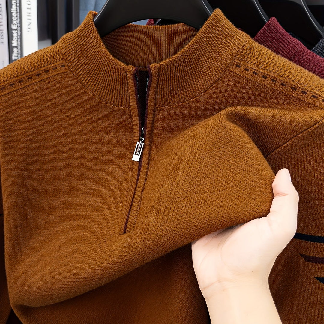 Conrad | Zip-Neck Knit Jumper
