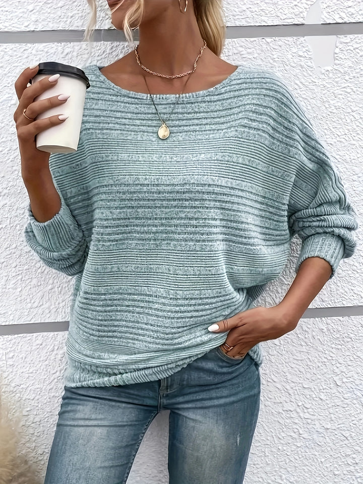 Sylvie | Relaxed Ribbed Batwing Top