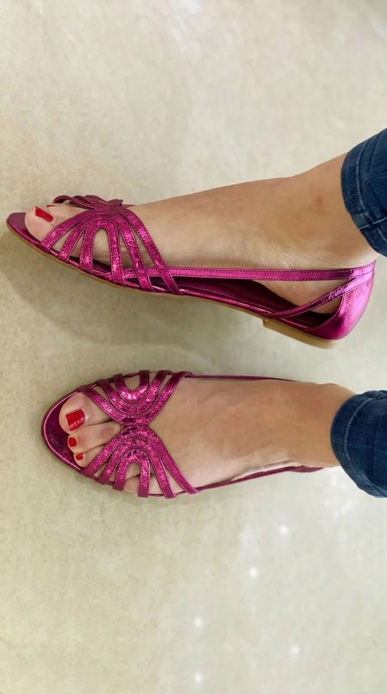 Delphinia | Woven Strappy Flat Sandals