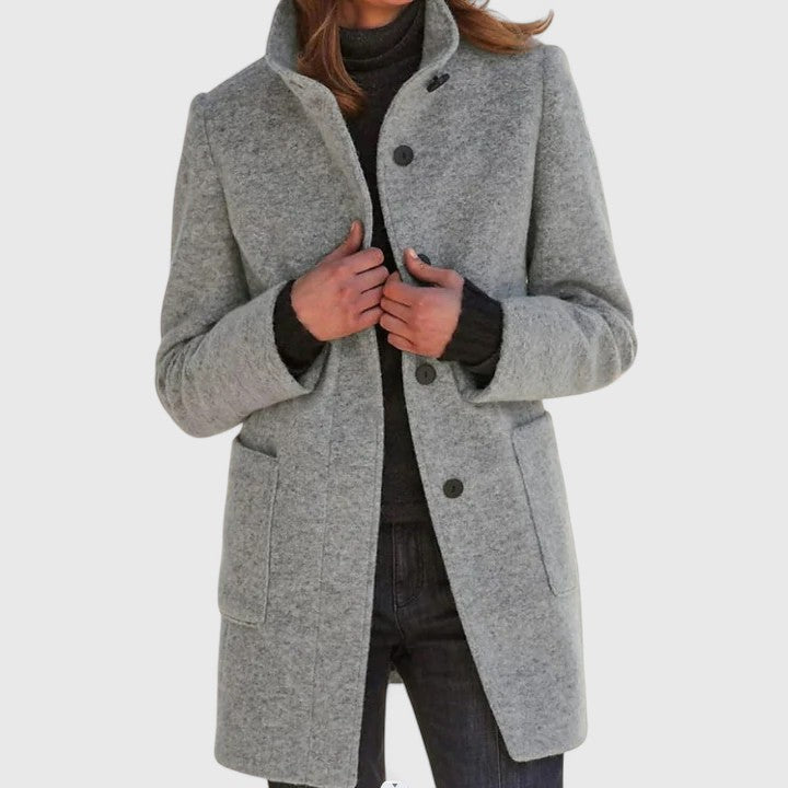 Vivienne | Refined Stand-Collar Coat