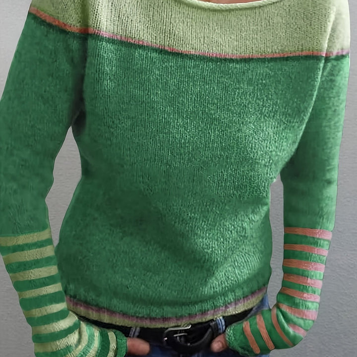 Marion | Colour-Block Long Sleeve Jumper