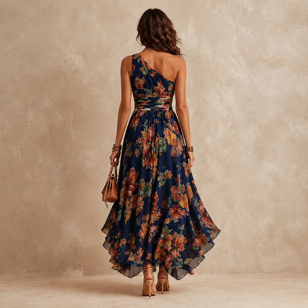 Arabella | One-Shoulder Floral Maxi Dress