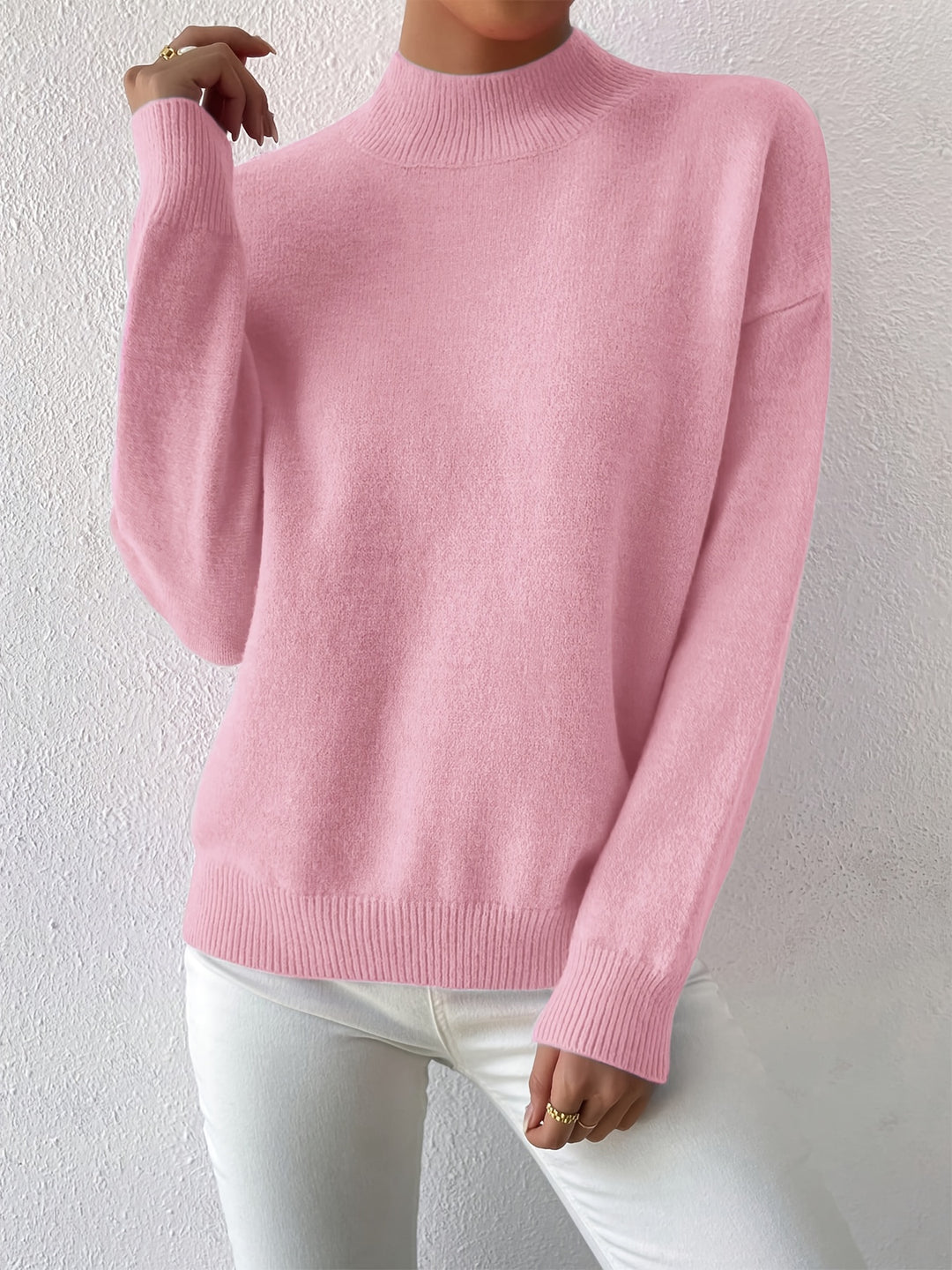 Sloane | Relaxed Mock Neck Jumper