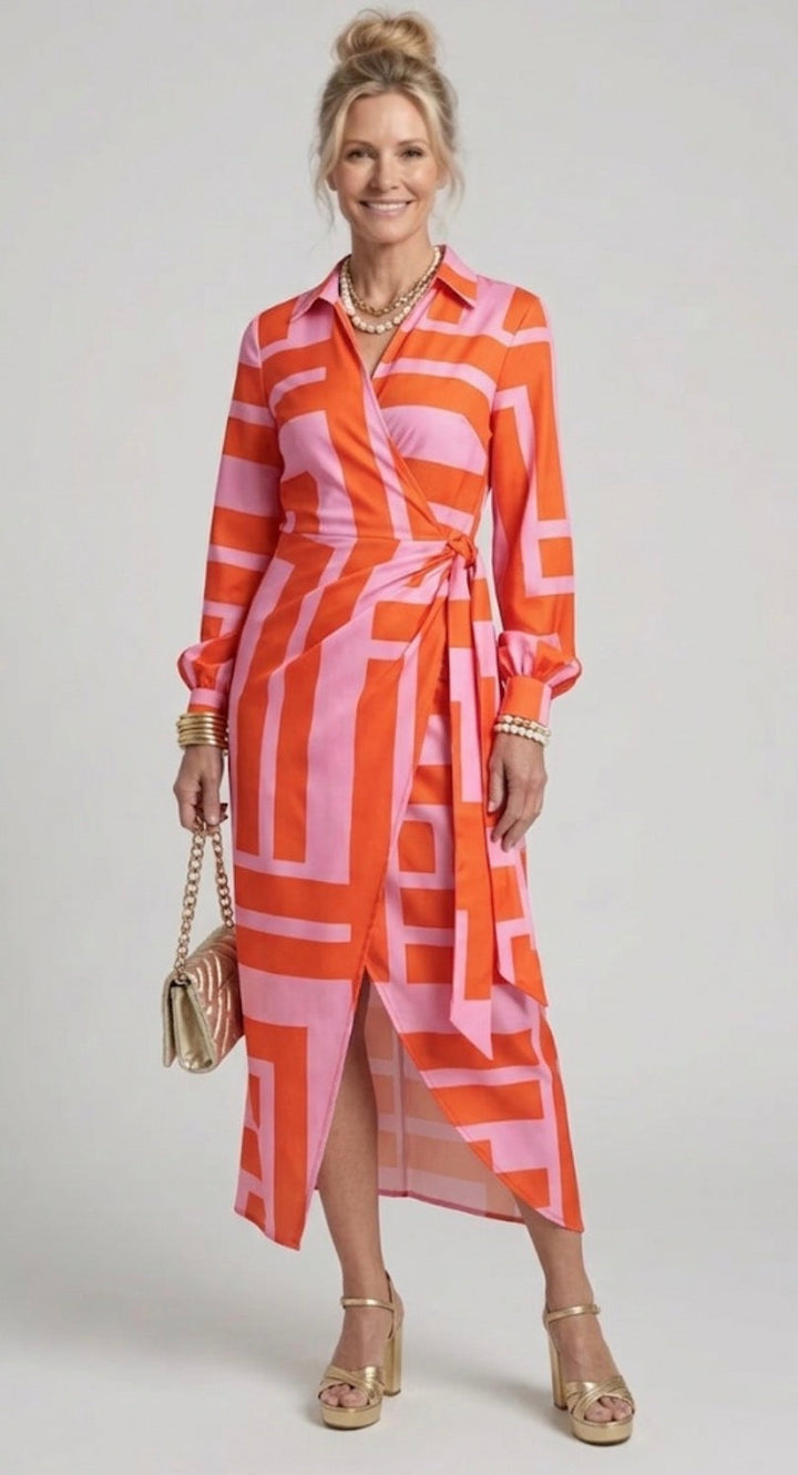 Eloise | Printed Wrap Dress