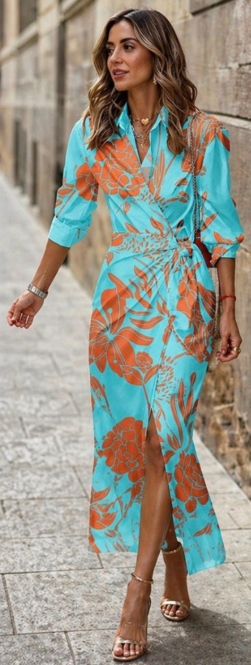 Eloise | Printed Wrap Dress