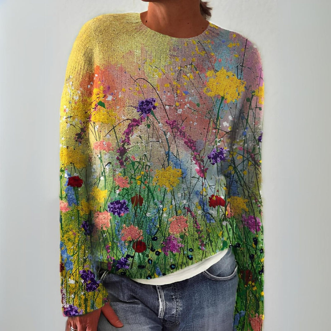 Rhona | Wildflower Print Jumper