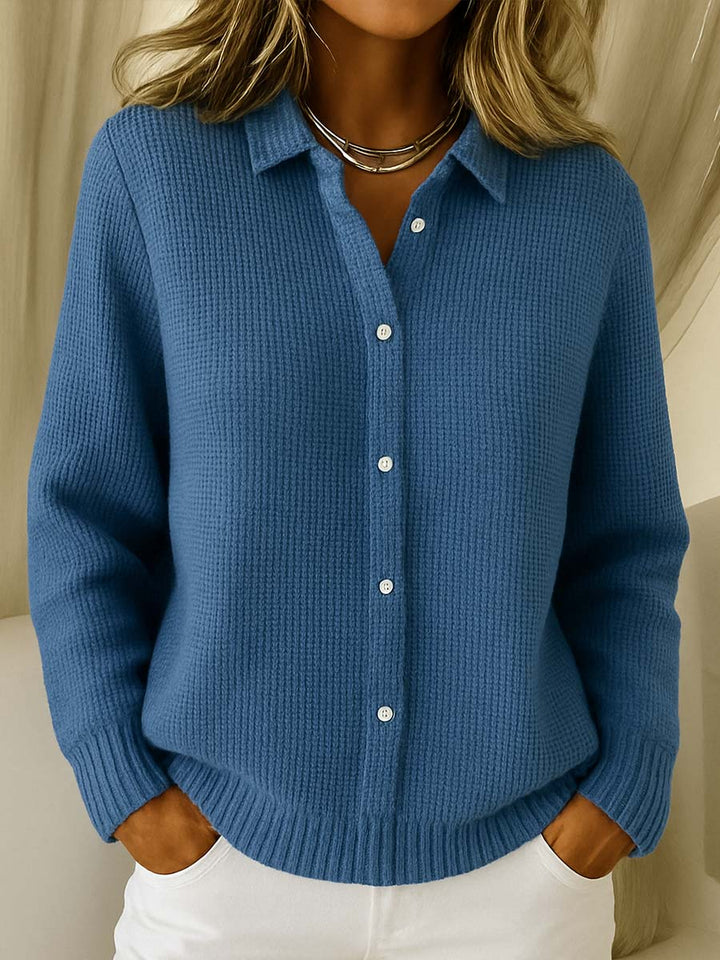Marguerite Rose | Relaxed Button-Down Knit Cardigan