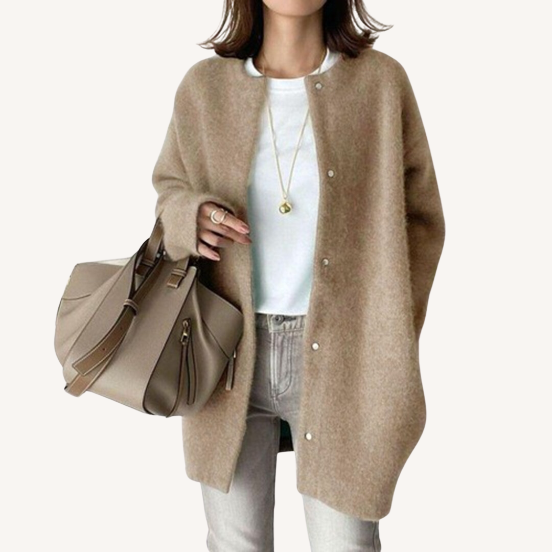 Adela | Relaxed Button-Front Cardigan