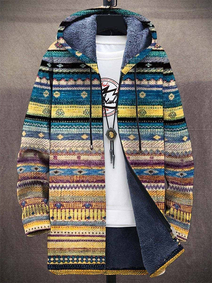 Desmond | Hooded Patterned Cardigan