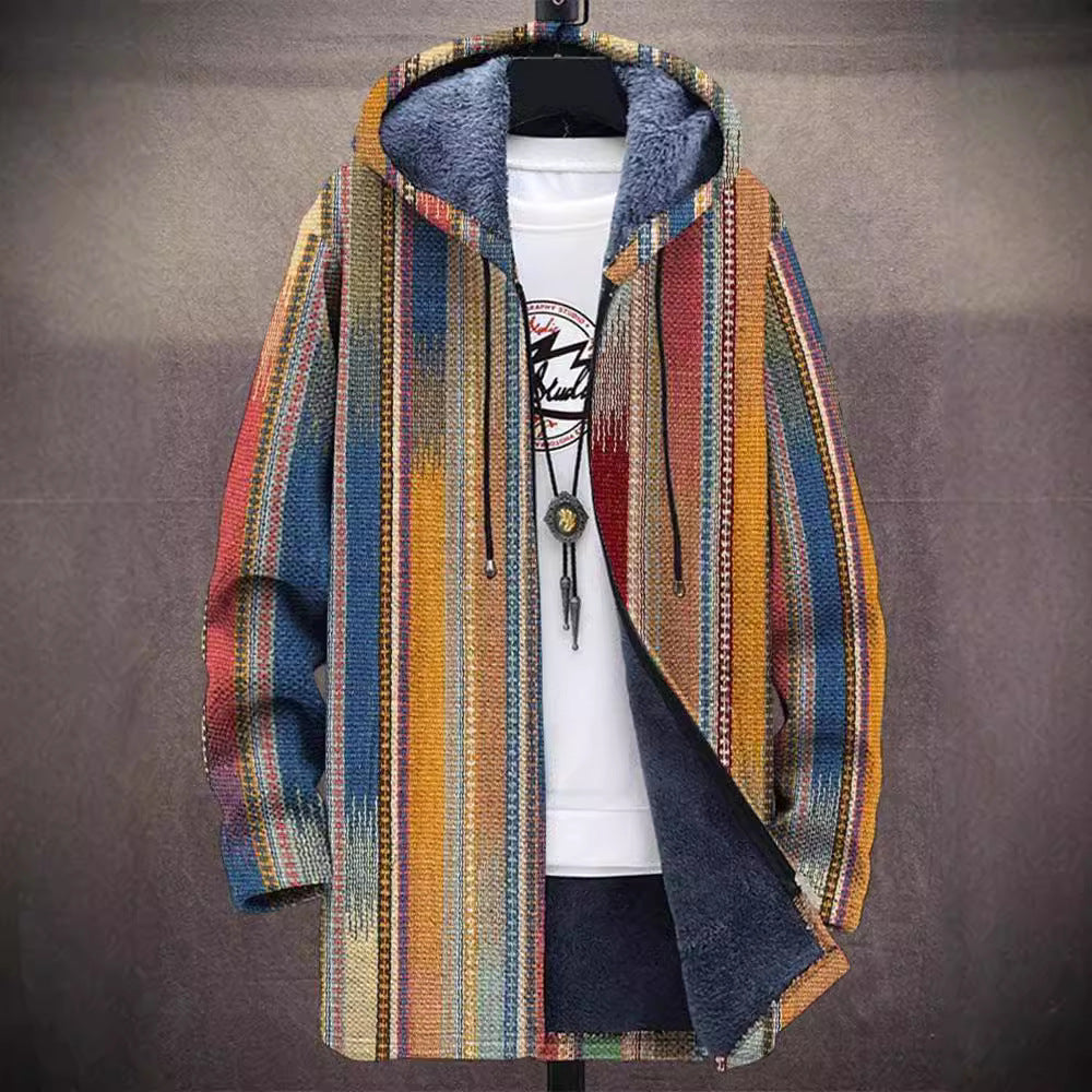 Desmond | Hooded Patterned Cardigan